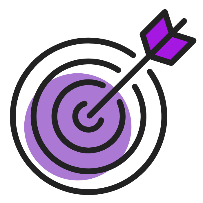 Picto cible violet