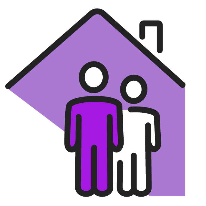 picto petite entreprise violet